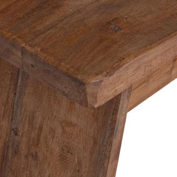 Hocker Natur 40 x 25 x 31 cm Mahagoni Holz
