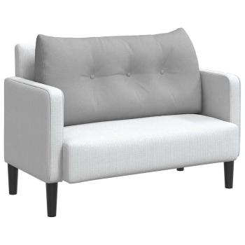 Rücken Kissen Wolkengrau 100 x 24 x 50 cm Stoff