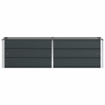 Pflanzkübel Anthrazit 160 x 40 x 45 cm Stahl