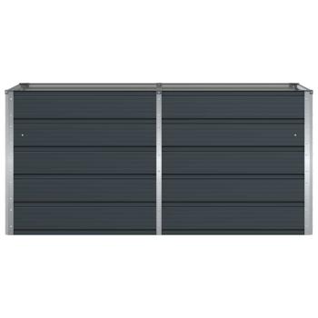 Pflanzkübel Anthrazit 160 x 80 x 75 cm Stahl