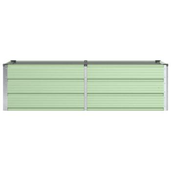 Pflanzkübel Grün 160 x 80 x 45 cm Stahl