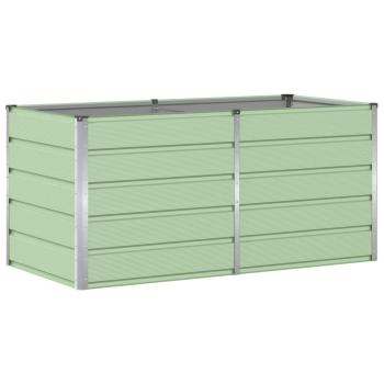 Pflanzkübel Grün 160 x 80 x 75 cm Stahl