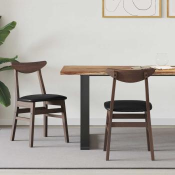 ARDEBO.de - Esszimmerstühle 2 pcs Hellbraun 42 x 47.5 x 81 cm