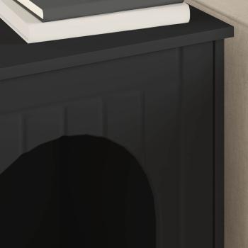 Katzenhaus Schwarz 53 x 52 x 62 cm Holzwerkstoff