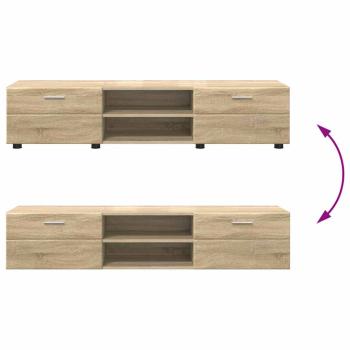 TV-Schrankset mit Schubladen mit Tür Sonoma-Eiche Holzwerkstoff