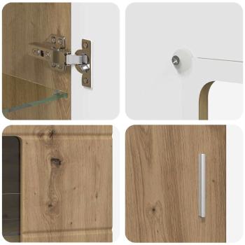 ARDEBO.de - TV-Schrankset mit Schubladen Artisan-Eiche Holzwerkstoff