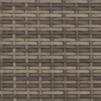ARDEBO.de - Sonnenliege mit Kissen Grau Poly Rattan