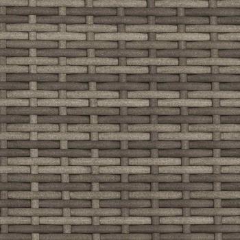 Sonnenliege mit Dach und Kissen Grau Poly Rattan