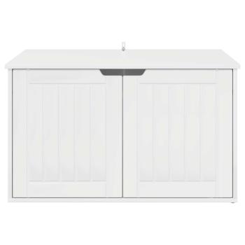 Katzenhaus Glänzend Weiß 85 x 55 x 53,5 cm Holzwerkstoff