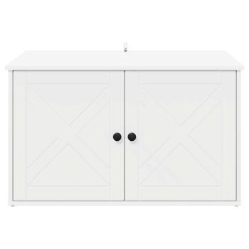 Katzenhaus Weiß 85 x 55 x 50,5 cm Holzwerkstoff