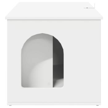 Katzenhaus Weiß 85 x 55 x 50,5 cm Holzwerkstoff