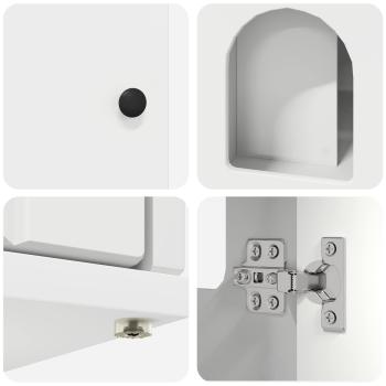 Katzenhaus Weiß 85 x 55 x 50,5 cm Holzwerkstoff