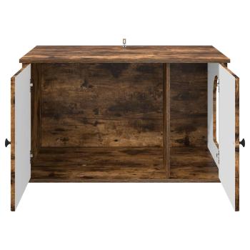 Katzenhaus Geräucherte Eiche 85 x 55 x 50 cm Holzwerkstoff