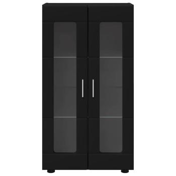 Sideboard mit Regal Schwarz 55,5 x 29 x 100 cm Holzwerkstoff