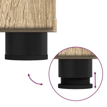 Sideboard mit Tür Sonoma-Eiche 55,5 x 29 x 100 cm Holzwerkstoff