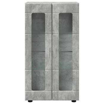 Sideboard mit Regal Beton Grau 55,5 x 29 x 100 cm Holzwerkstoff