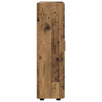 ARDEBO.de - Sideboard mit Regal Altholz 55,5 x 29 x 100 cm Holzwerkstoff