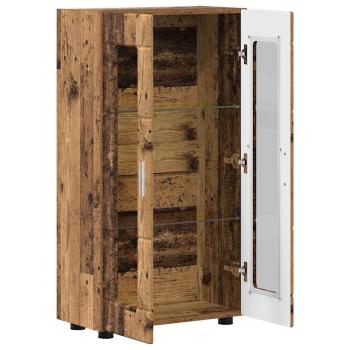 Sideboard mit Regal Altholz 55,5 x 29 x 100 cm Holzwerkstoff