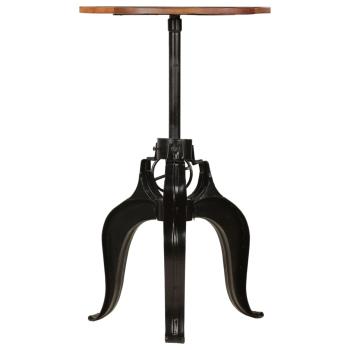 Bartisch Altholz Massiv 60x(76-110) cm