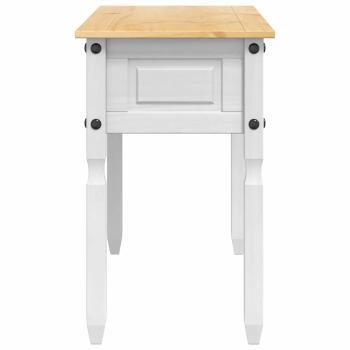 Beistelltisch CORONA Weiß 115 x 46 x 73 cm Massives Kiefernholz