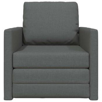 Klappsofa Bett Dunkelgrau 74 x 77 x 81 cm Stoff