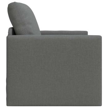 Klappsofa Bett Dunkelgrau 74 x 77 x 81 cm Stoff