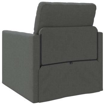 Klappsofa Bett Dunkelgrau 74 x 77 x 81 cm Stoff
