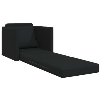 Klappsofa Bett Schwarz 74 x 77 x 81 cm Stoff