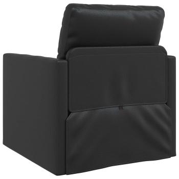 Klappsofa Bett Schwarz 74 x 77 x 81 cm PVC