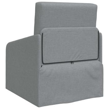 Klappsofa Bett Hellgrau 65 x 80 x 83 cm Stoff