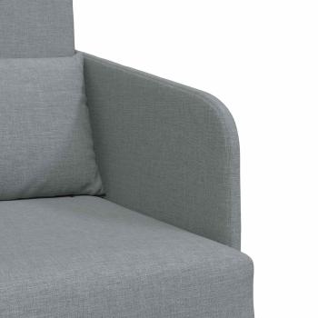 Klappsofa Bett Hellgrau 65 x 80 x 83 cm Stoff