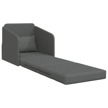 Klappsofa Bett Dunkelgrau 65 x 80 x 83 cm Stoff