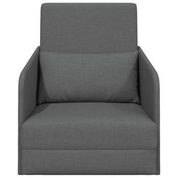 Klappsofa Bett Dunkelgrau 65 x 80 x 83 cm Stoff