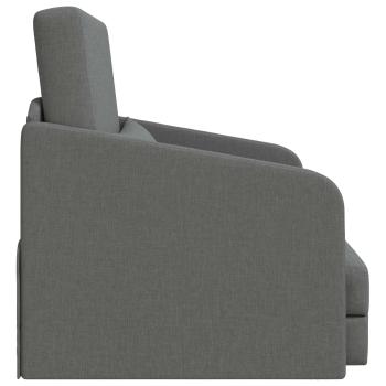 Klappsofa Bett Dunkelgrau 65 x 80 x 83 cm Stoff