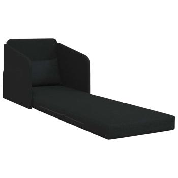 Klappsofa Bett Schwarz 65 x 80 x 83 cm Stoff