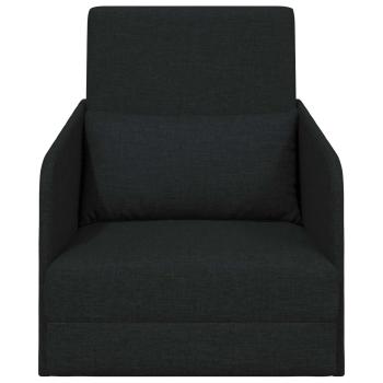 Klappsofa Bett Schwarz 65 x 80 x 83 cm Stoff