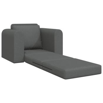 Klappsofa Bett Dunkelgrau 98 x 71 x 83 cm Stoff