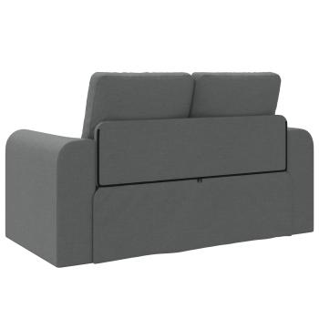 Klappsofa Bett Dunkelgrau 148 x 71 x 83 cm Stoff