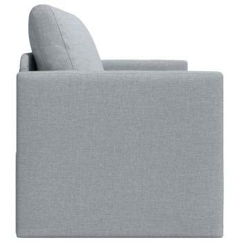 Klappsofa Bett Hellgrau 124 x 71 x 78 cm Stoff