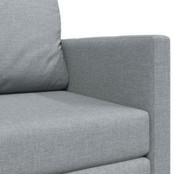 Klappsofa Bett Hellgrau 124 x 71 x 78 cm Stoff