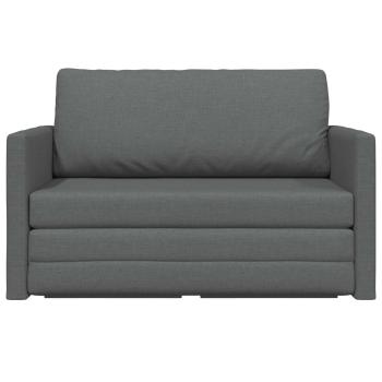 Klappsofa Bett Dunkelgrau 124 x 71 x 78 cm Stoff