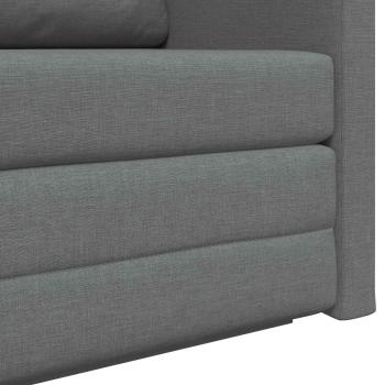 Klappsofa Bett Dunkelgrau 124 x 71 x 78 cm Stoff
