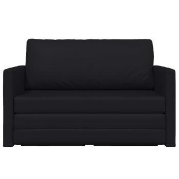 Klappsofa Bett Schwarz 124 x 71 x 78 cm PVC