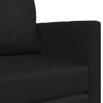 Klappsofa Bett Schwarz 124 x 71 x 78 cm PVC