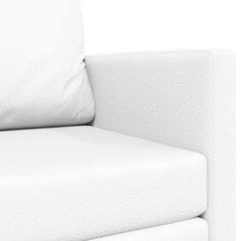 Klappsofa Bett Weiß 124 x 71 x 78 cm PVC