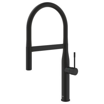 GROHE Essence Einhand-Spültischbatterie, mit Profibrause, phantom black (30503KF0)