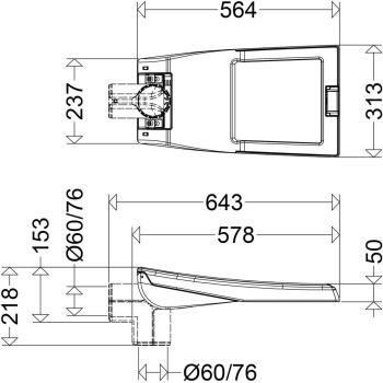 Schuch LED-Außenleuchte VIA, 16W, 70W, 2720lm, 10950lm, IP66, asymetrisch-breitstreitstrahlend, 4000K, grau (51 L100 VARIO)