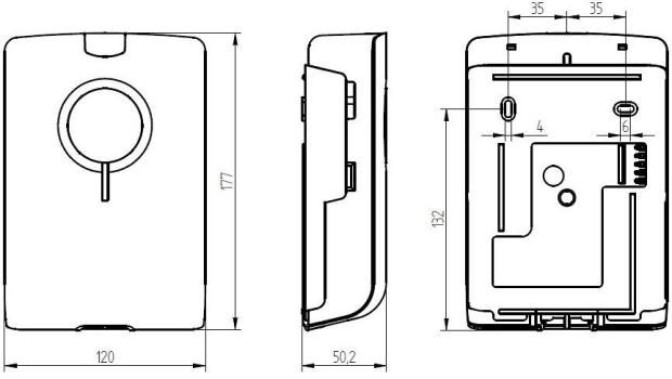 Grothe Elektronischer Gong der Serie CHROMA 12 polyphone Klingeltöne Superhelle Blitzlicht- LED, weiß (CROMA 150 WS)