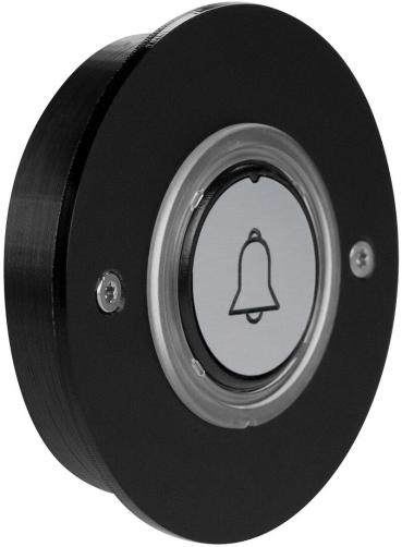 Grothe Funksender AP/UP rund, schwarz (MISTRAL SE07 R AP/UP SW)