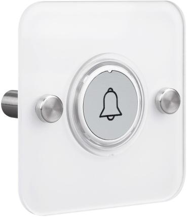 ARDEBO.de Grothe Funksender AP, quadratisch, Acryl Weiß Blende (MISTRAL SE07 Q AP WS)